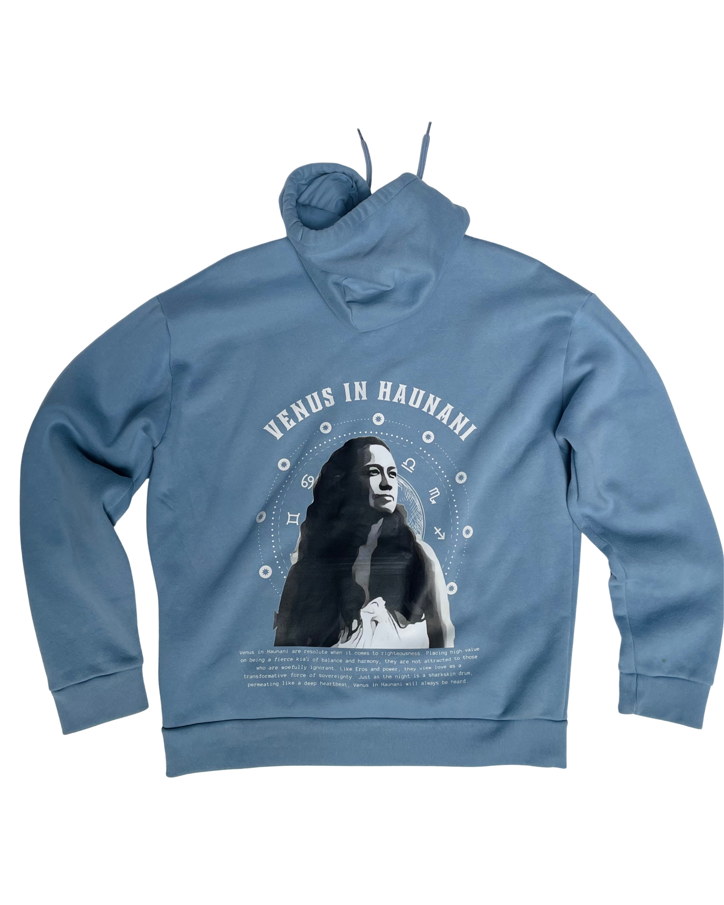 Venus in Haunani light blue sweater