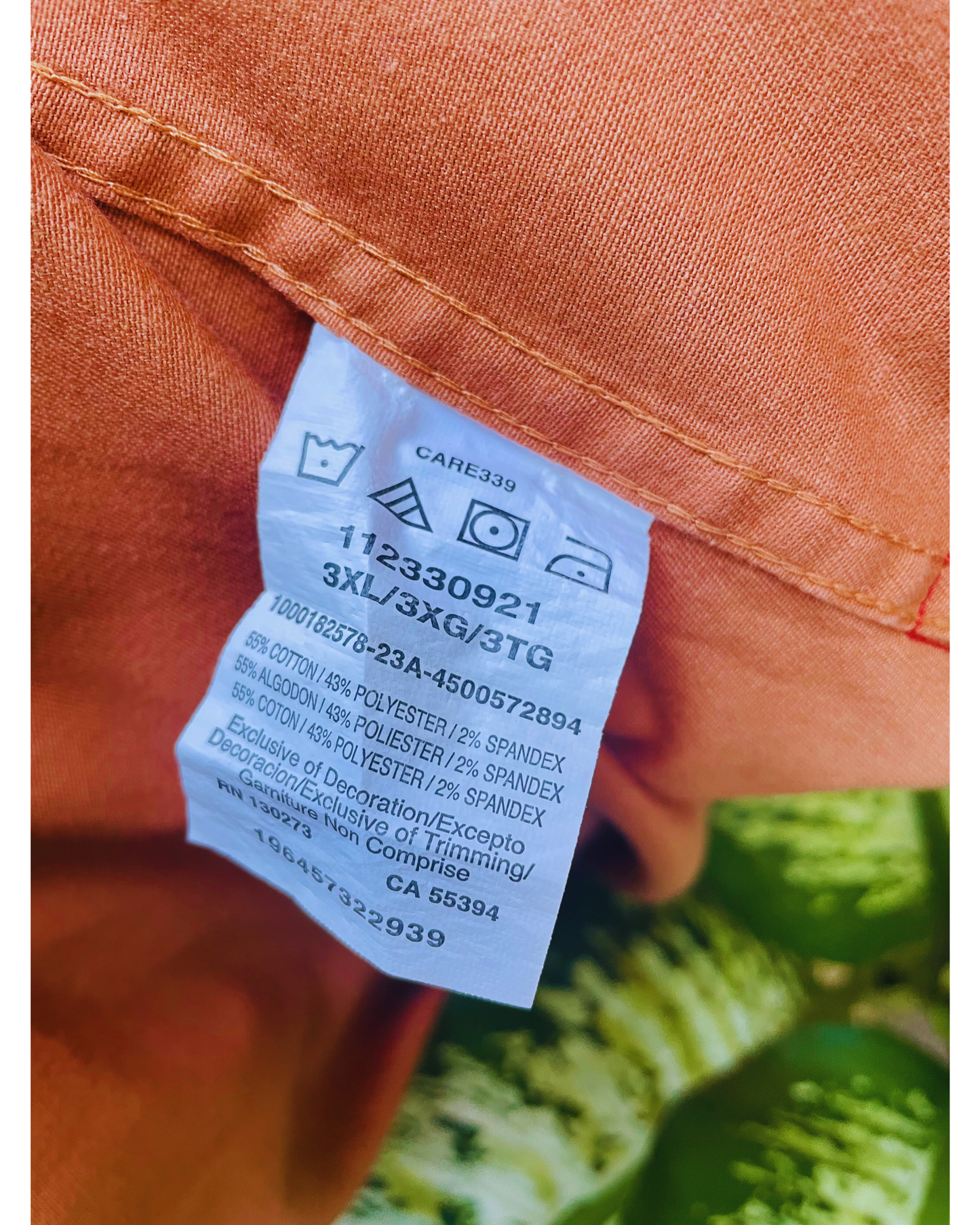 Orange Fiji Short Sleeve button up